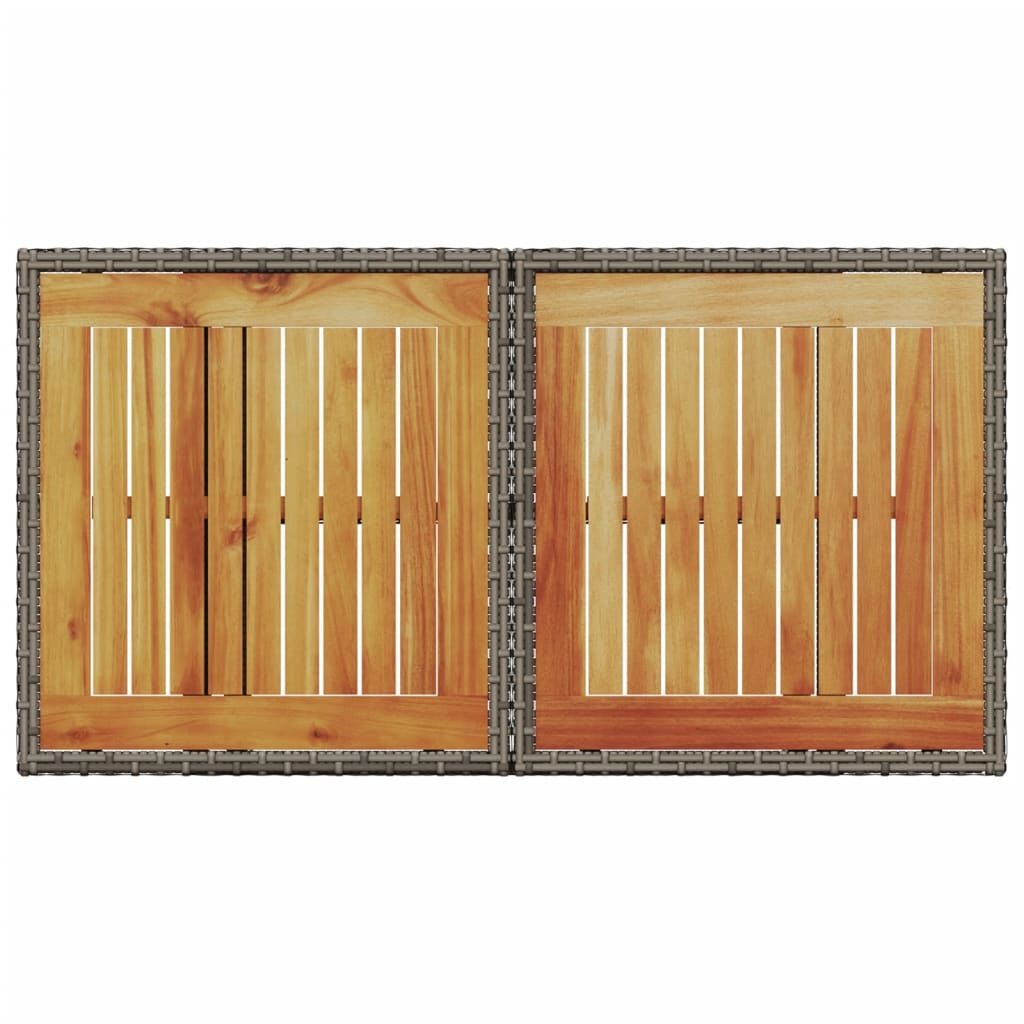 Vidaxl Table de jardin modulable polyrotin et bois - Jusqu'à 34% de remise