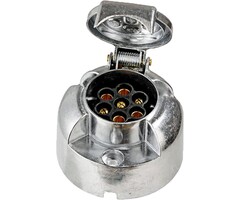 Kit prise et fiche remorque 12V 7 broches - Aluminium - 48% de remise