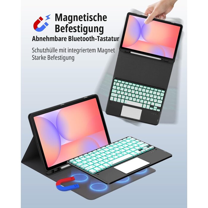 Étui clavier rétroéclairé pour Samsung Tab S9/FE - Jusqu'à -27% de remise