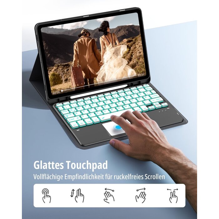 Étui clavier rétroéclairé pour Samsung Tab S9/FE - Jusqu'à -27% de remise