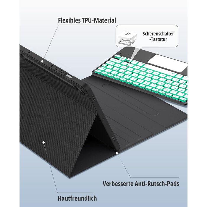 Étui clavier rétroéclairé pour Samsung Tab S9/FE - Jusqu'à -27% de remise