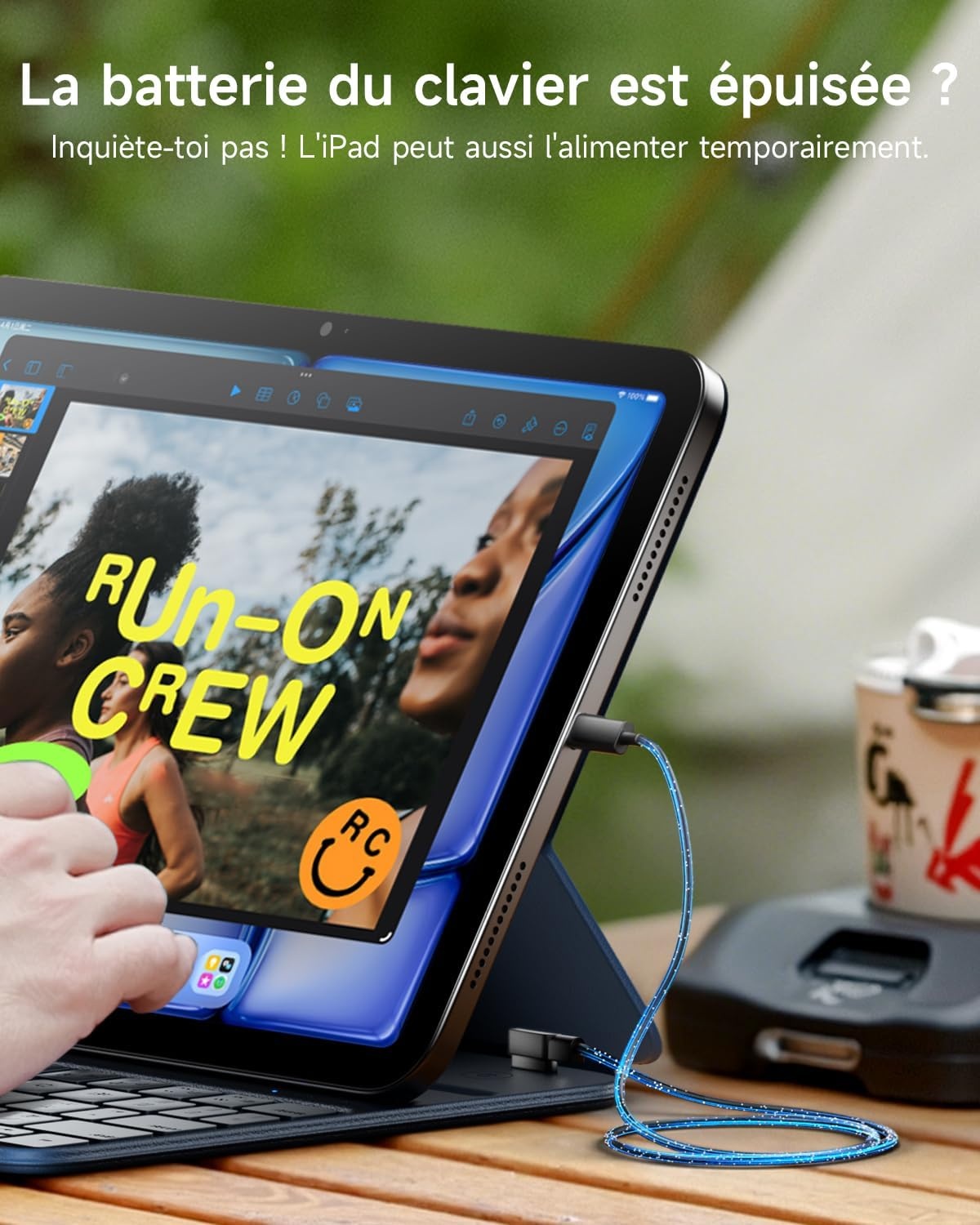 Étui clavier ultra-fin pour iPad 10 (10,9") - QWERTY Espagnol - Jusqu'à -29%