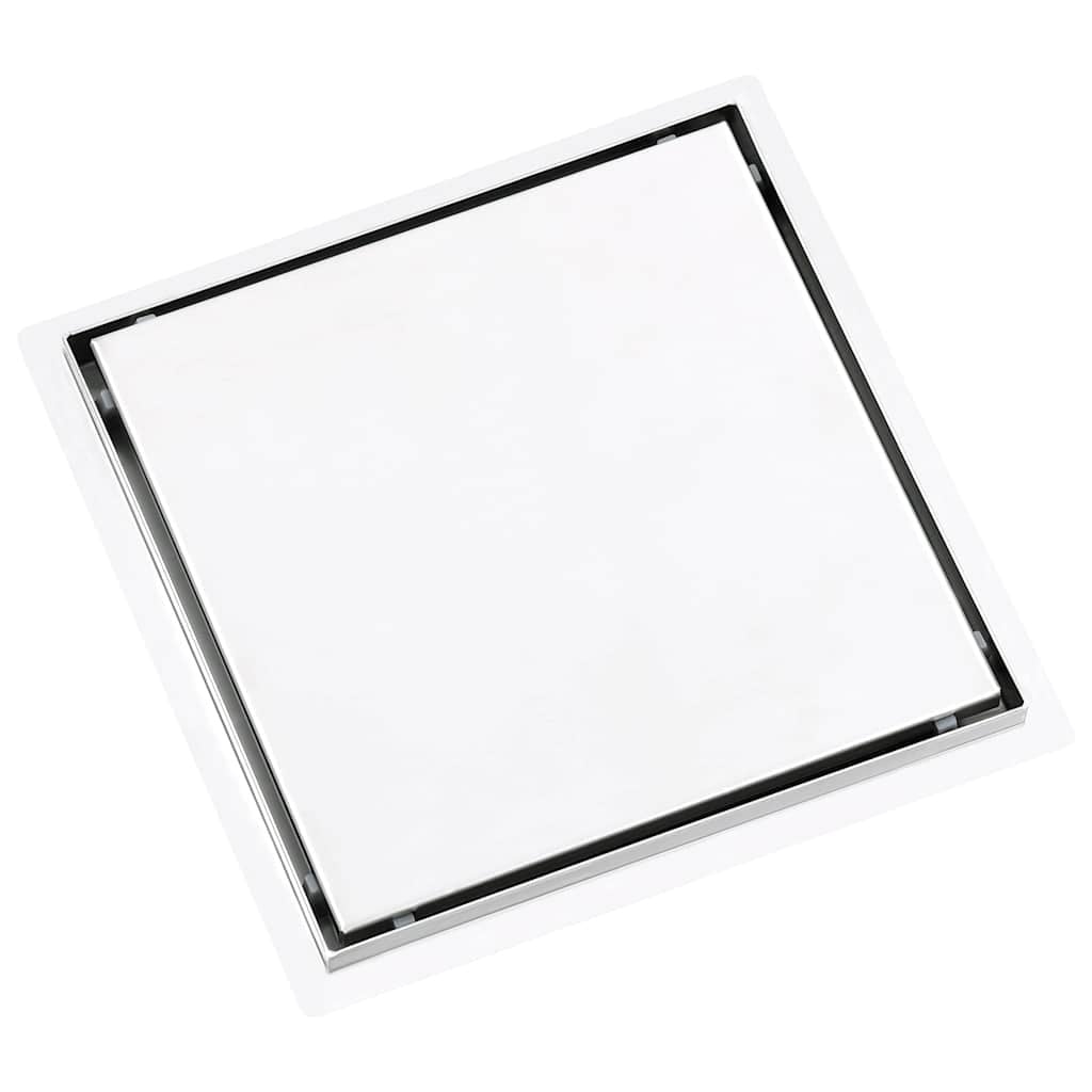 Vidaxl Caniveau de douche 28x28 cm Inox - Jusqu'à -29% sur votre aménagement