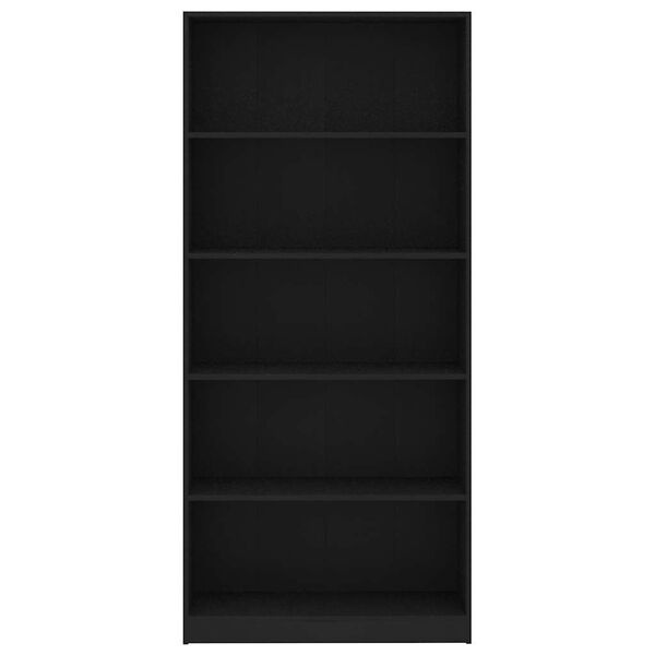 Vidaxl Bibliothèque 5 étagères 175cm noire - Jusqu'à -35% sur l'outlet