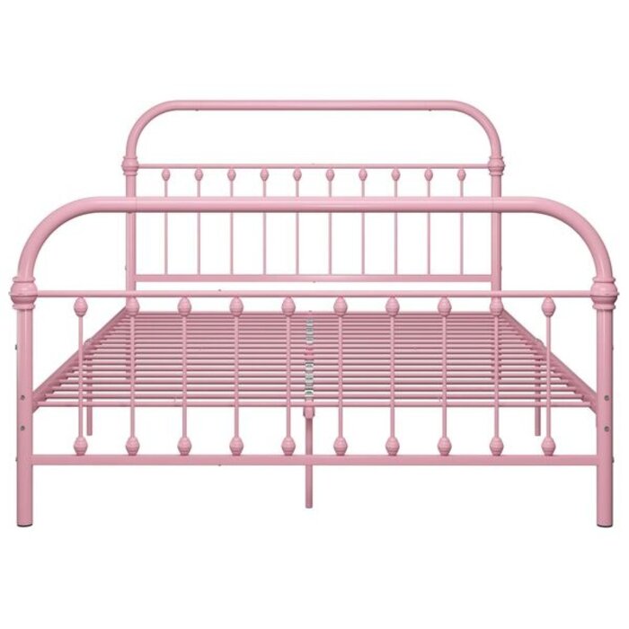 Vidaxl Cadre de lit en métal rose 120x200 cm - Jusqu'à -35%