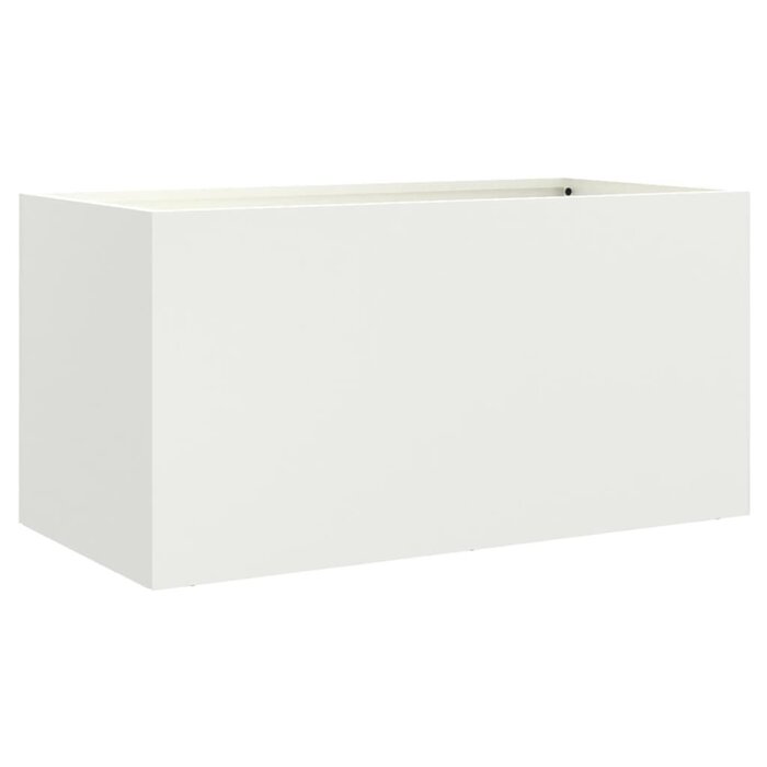 Vidaxl Jardinière en acier blanc 62x30x29 cm - Jusqu'à -33% sur l'outlet