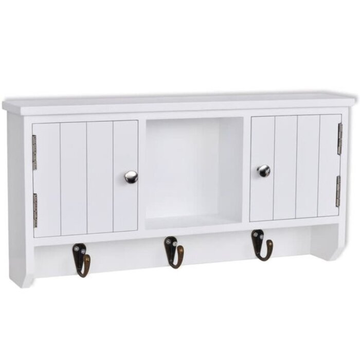 Vidaxl Armoire murale à clés et bijoux blanc antique - Jusqu'à 32% de réduction