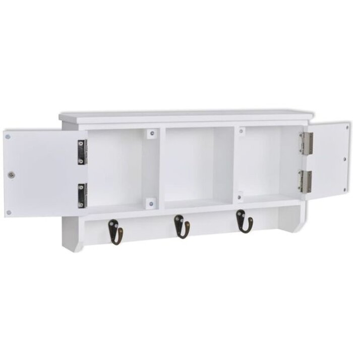 Vidaxl Armoire murale à clés et bijoux blanc antique - Jusqu'à 32% de réduction