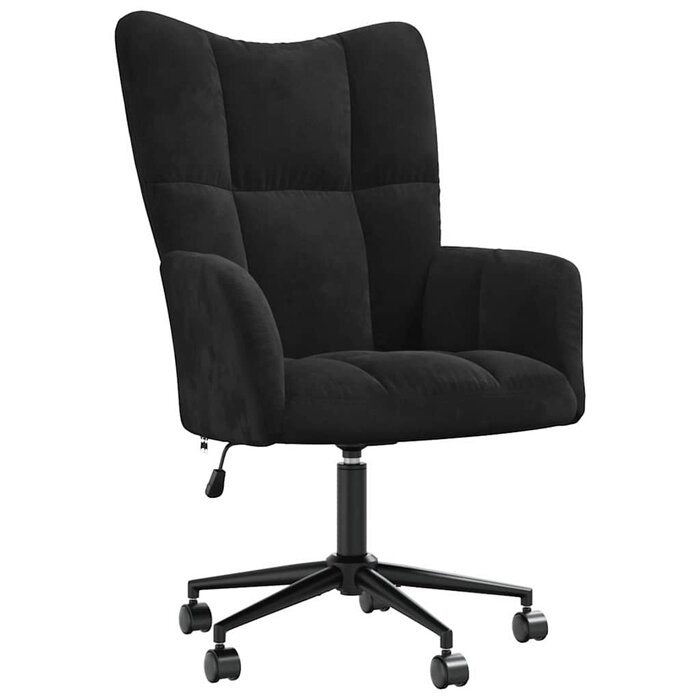 Vidaxl Fauteuil relax en velours noir - Jusqu'à 34 % de réduction