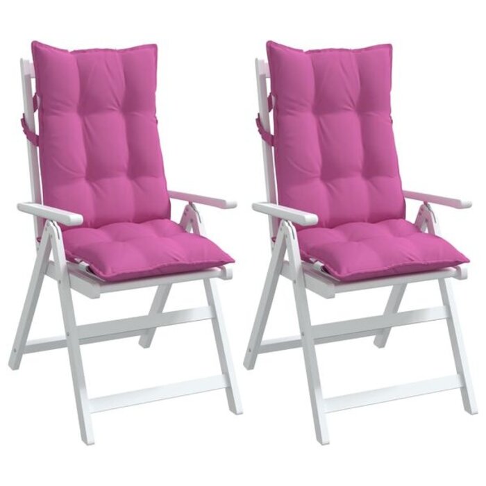 Vidaxl Lot de 2 coussins chaise haut rose - Jusqu'à 34% de remise