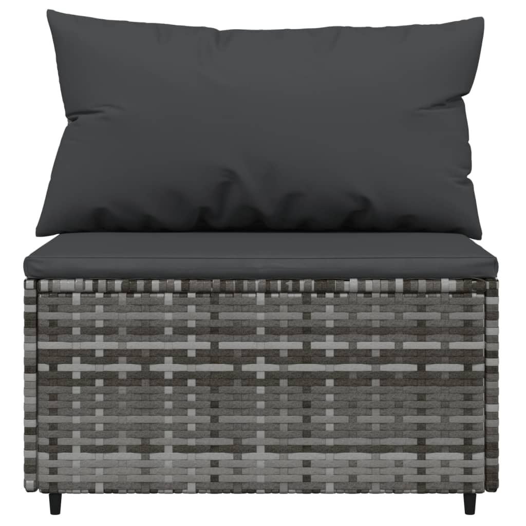 Vidaxl Ensemble salon de jardin 3 pièces gris - Jusqu'à -35% en outlet