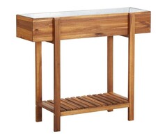 Vidaxl Jardinière surélevée en bois d'acacia et zinc - 90x30x75 cm - 56% de remise