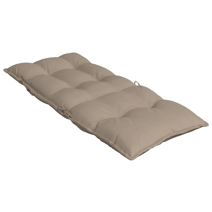 Vidaxl Lot de 2 coussins de chaise dossier haut taupe - Jusqu'à -34% en outlet