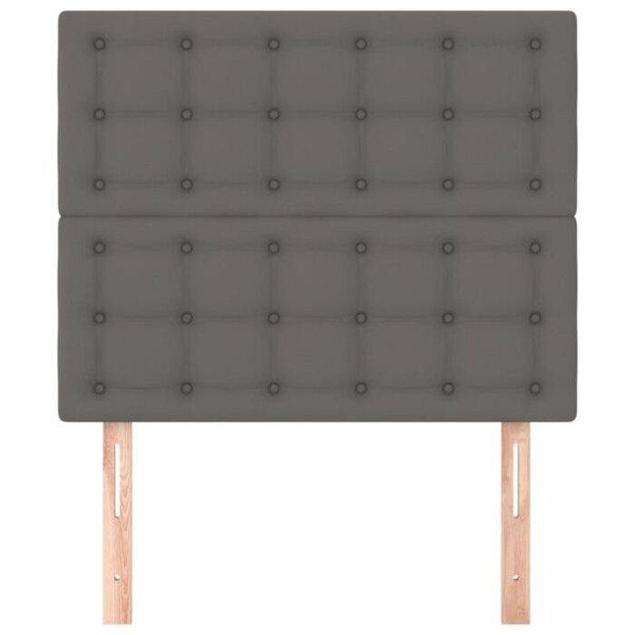 Vidaxl Lot de 2 Têtes de lit 80 cm gris - Jusqu'à -34% sur le retour