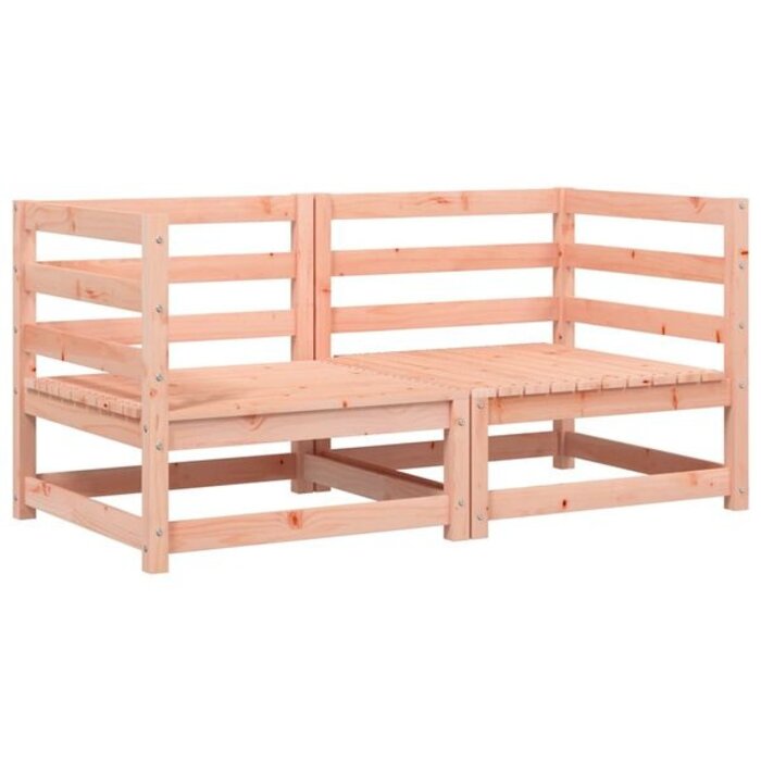 Vidaxl Lot de 2 canapés d'angle de jardin en bois de Douglas - Jusqu'à -35%