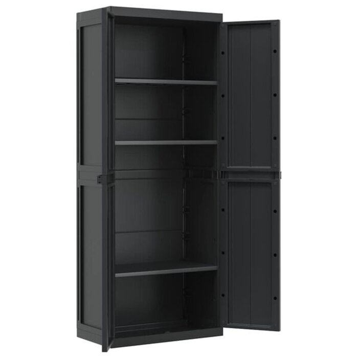 Vidaxl Armoire de jardin polypropylène 165cm - Jusqu'à 35% de remise