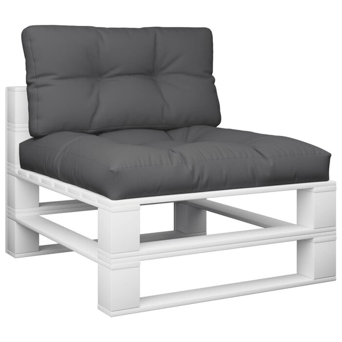 Vidaxl Lot de 2 coussins de palette anthracite - Jusqu'à 34% de remise