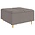 Ottoman avec coffre de rangement taupe 80x80cm - Jusqu'à -35%