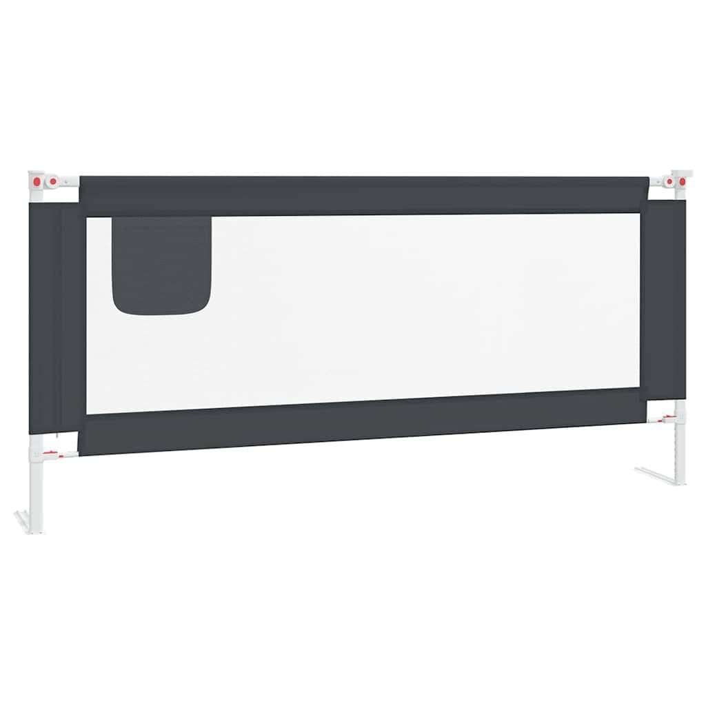 Vidaxl Barrière de lit enfant 200x25 cm Gris Foncé - Jusqu'à -33% de remise