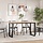 Pieds de table O-frame en fonte noire 120 x 40 x 73 cm - Jusqu'à -34%