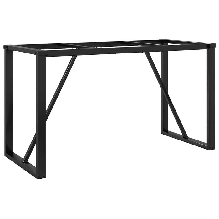 Vidaxl Pieds de table O-frame en fonte noire 120 x 40 x 73 cm - Jusqu'à -34%