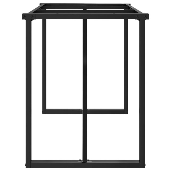 Vidaxl Pieds de table O-frame en fonte noire 120 x 40 x 73 cm - Jusqu'à -34%