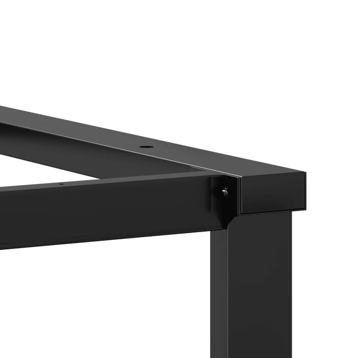 Vidaxl Pieds de table O-frame en fonte noire 120 x 40 x 73 cm - Jusqu'à -34%