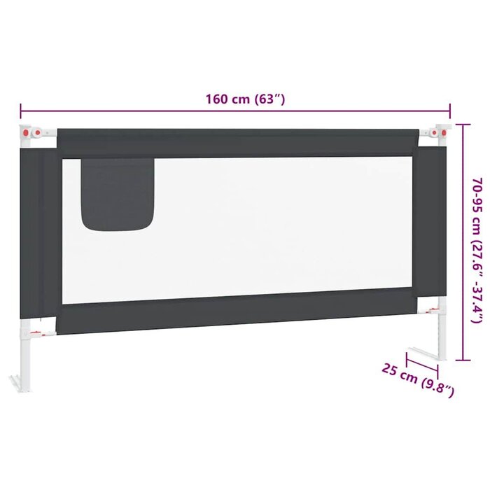 Vidaxl Barrière de lit enfant 160 cm - Jusqu'à -33% sur notre sélection outlet