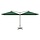 Parasol double XXL 600x300 cm vert - Jusqu'à -35%