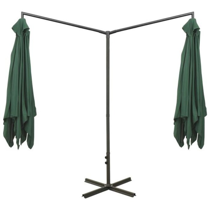 Vidaxl Parasol double XXL 600x300 cm vert - Jusqu'à -35%