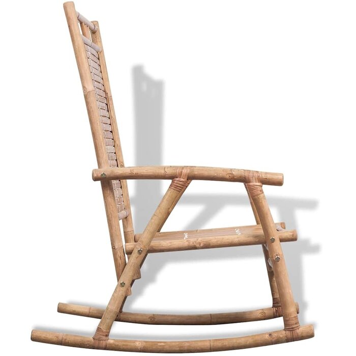 Vidaxl Fauteuil à bascule en bambou relaxant - Jusqu'à -34% sur le prix