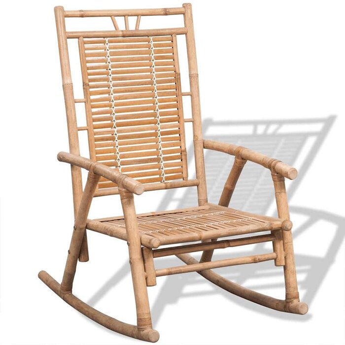 Vidaxl Fauteuil à bascule en bambou relaxant - Jusqu'à -34% sur le prix