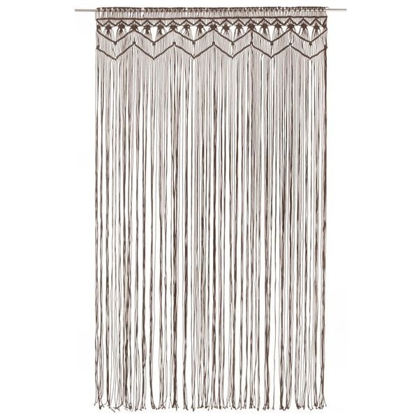 Vidaxl Rideau macramé 140x240 cm taupe - Jusqu'à 33% de remise