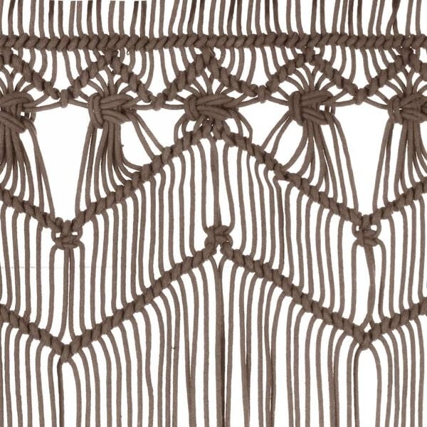 Vidaxl Rideau macramé 140x240 cm taupe - Jusqu'à 33% de remise