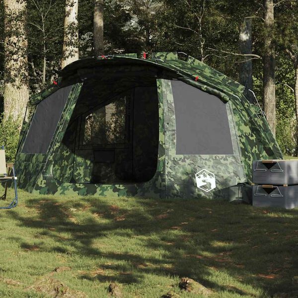 Vidaxl Tente de Pêche 5 Places Camouflage - Jusqu'à 35% de remise