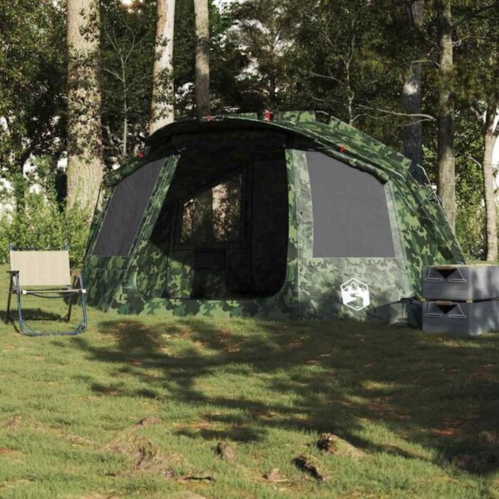 Vidaxl Tente de Pêche 5 Places Camouflage - Jusqu'à 35% de remise
