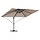 Parasol déporté taupe 351x260cm - Aluminium - Jusqu'à -35%
