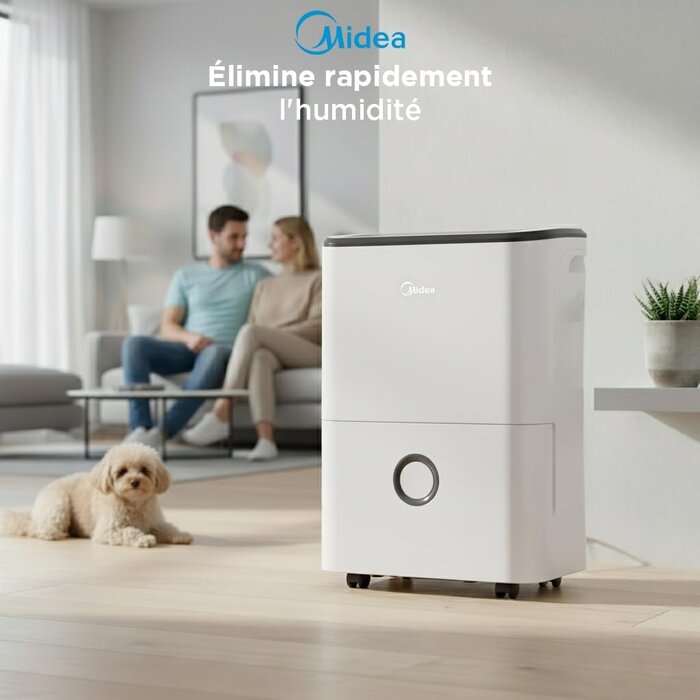 Déshumidificateur 20L - Jusqu'à 37m² - Silencieux - Jusqu'à -35%