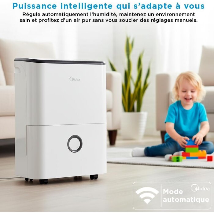 Déshumidificateur 20L - Jusqu'à 37m² - Silencieux - Jusqu'à -35%