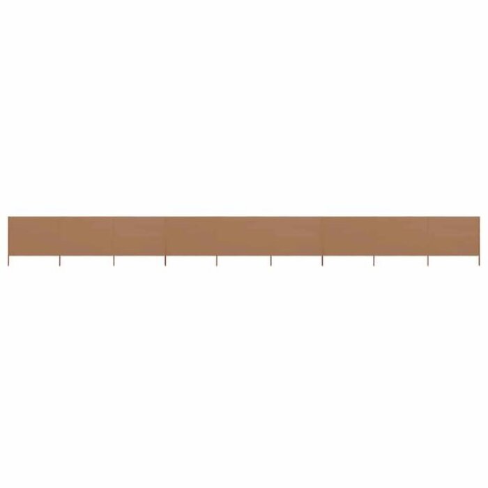 Vidaxl Paravent pliable taupe 1200x160 cm - Jusqu'à 35% de réduction
