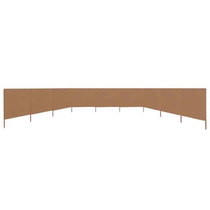 Vidaxl Paravent pliable taupe 1200x160 cm - Jusqu'à 35% de réduction