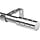 Tringle à rideaux extensible 280-410 cm, argentée - Jusqu'à -31%
