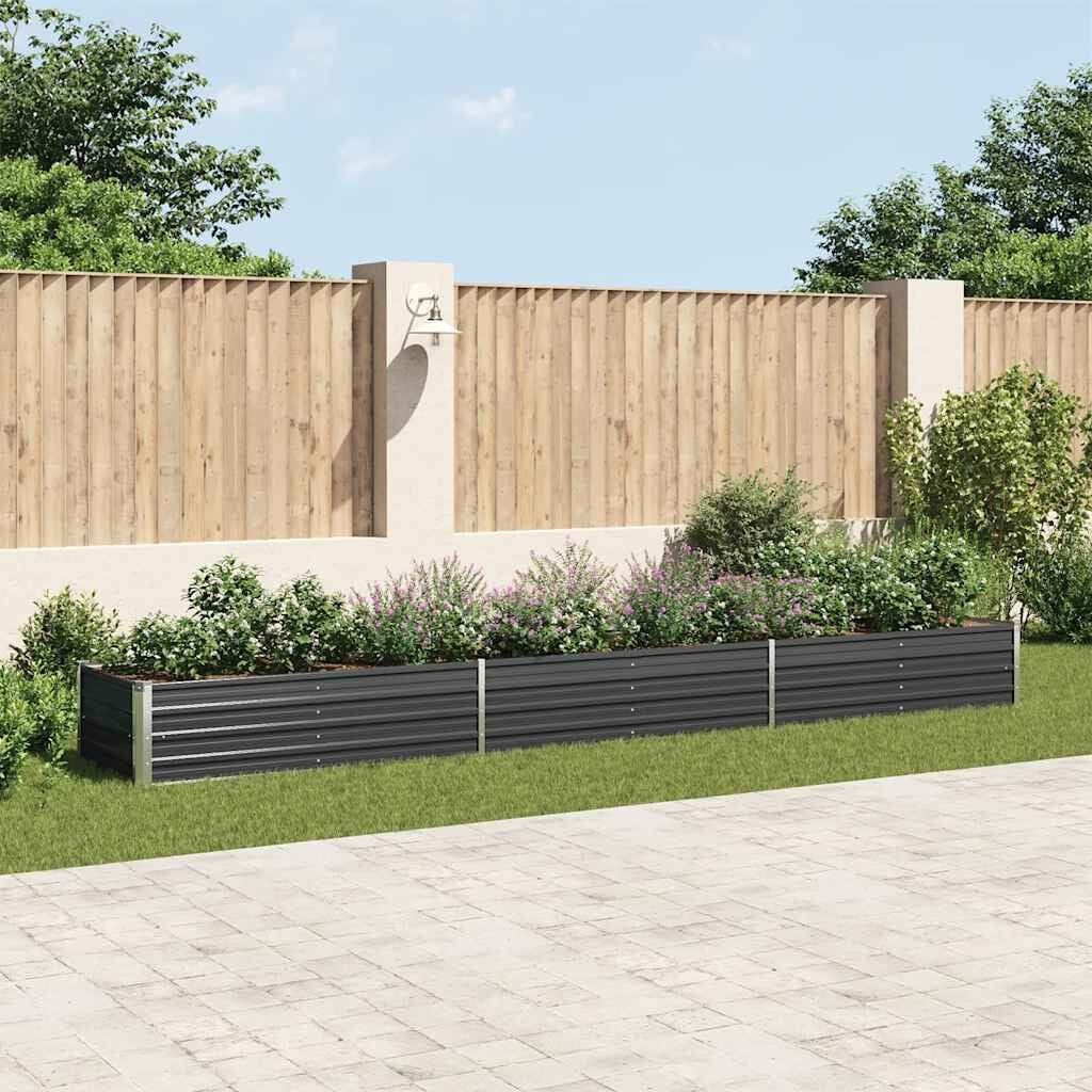 Vidaxl Jardinière surélevée XXL en acier anthracite - Jusqu'à 34 % de réduction