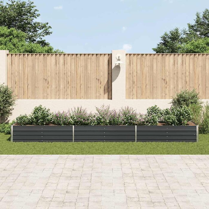 Vidaxl Jardinière surélevée XXL en acier anthracite - Jusqu'à 34 % de réduction