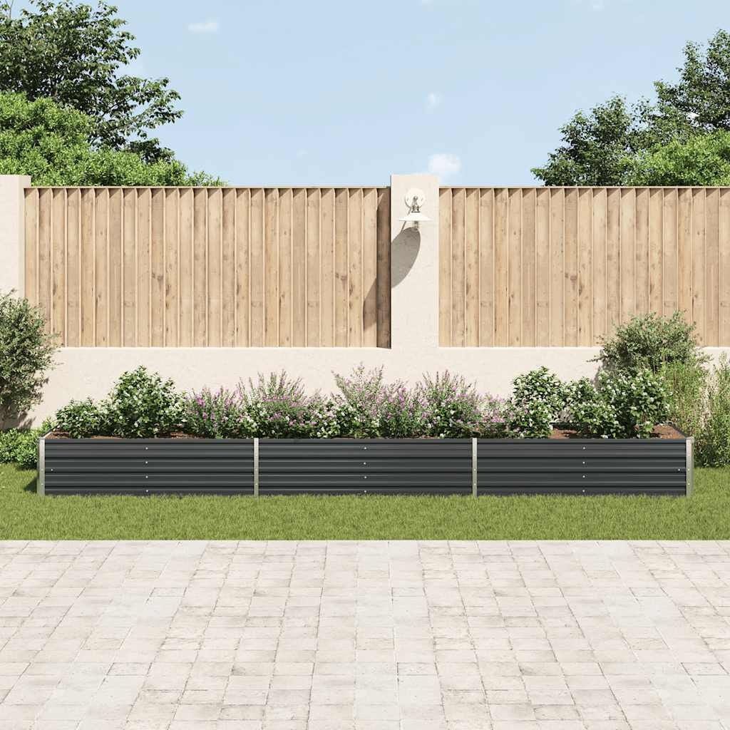Vidaxl Jardinière surélevée XXL en acier anthracite - Jusqu'à 34 % de réduction