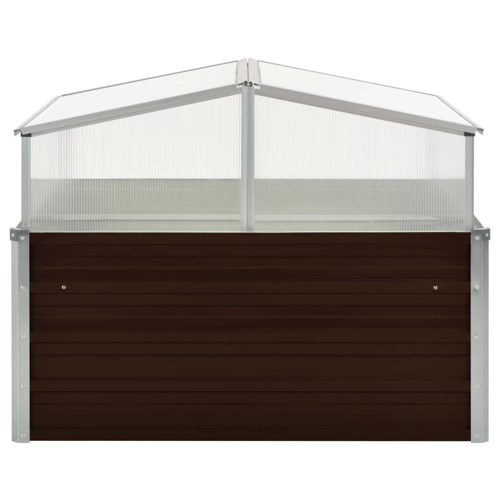 Vidaxl Serre de jardin en acier galvanisé - 100x100x85 cm - Jusqu'à -34%