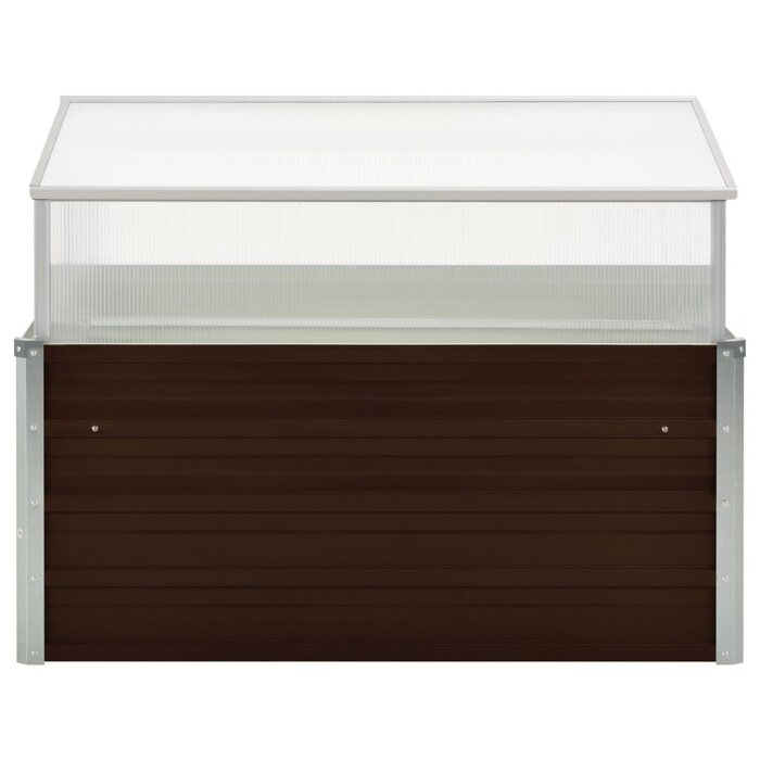 Vidaxl Serre de jardin en acier galvanisé - 100x100x85 cm - Jusqu'à -34%