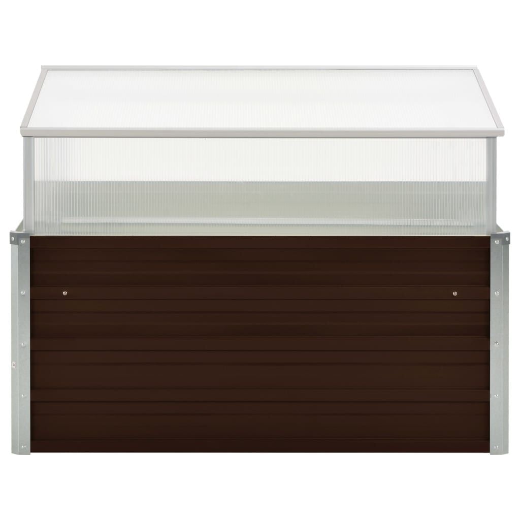 Vidaxl Serre de jardin en acier galvanisé - 100x100x85 cm - Jusqu'à -34%