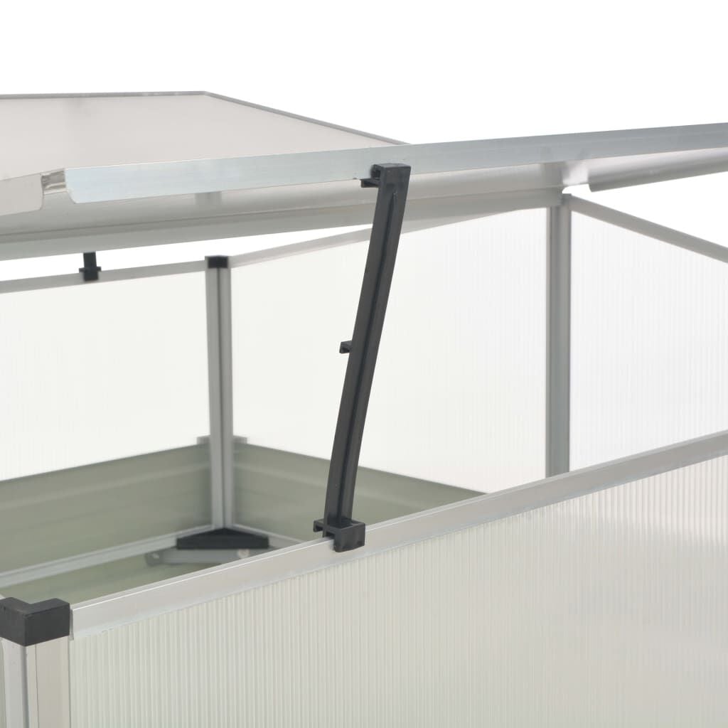 Vidaxl Serre de jardin en acier galvanisé - 100x100x85 cm - Jusqu'à -34%