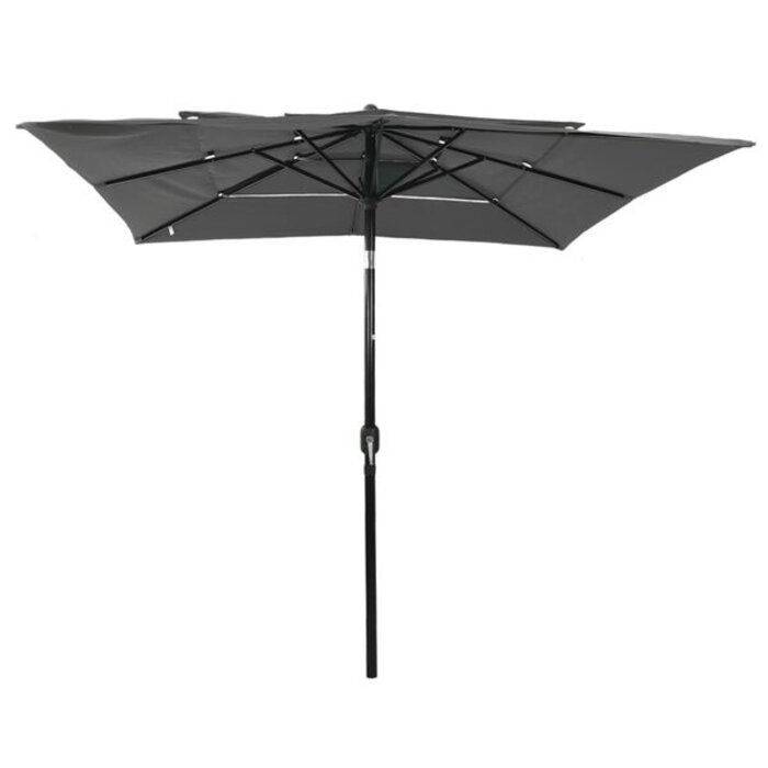 Vidaxl Parasol 3 niveaux anthracite 2,5x2,5m - Jusqu'à 34% de remise